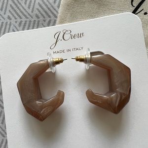 J Crew Made-in-Italy dimensional hoop earrings